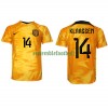 Maillot de Supporter Pays-Bas Davy Klaassen 14 Domicile Coupe du Monde 2022 Pour Homme